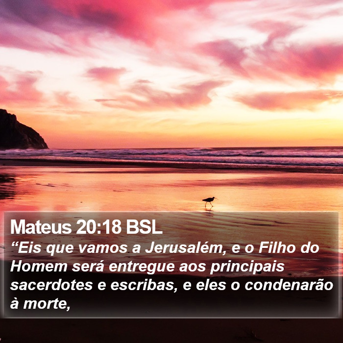 Mateus 20:18 BSL Bible Study