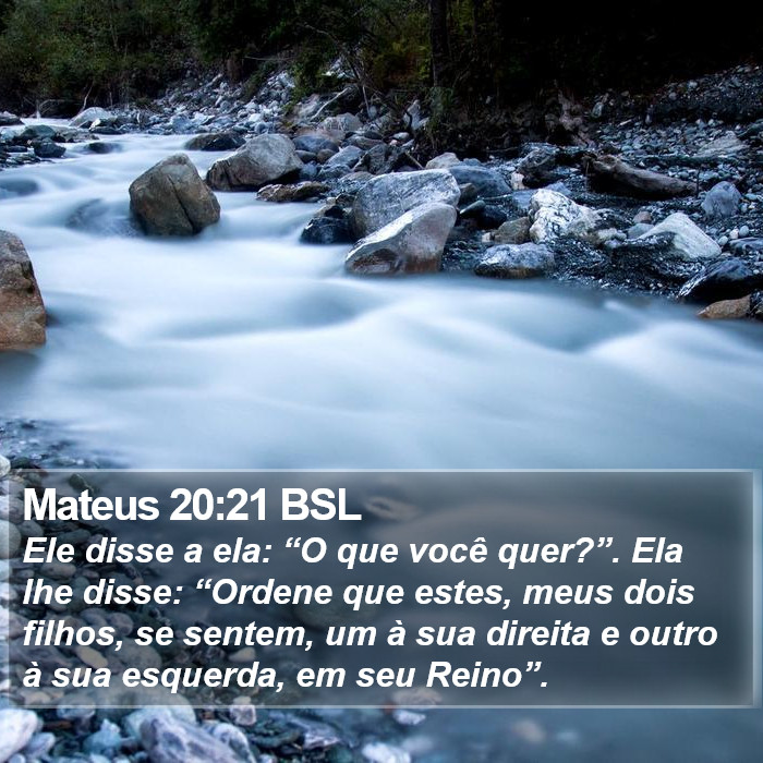 Mateus 20:21 BSL Bible Study