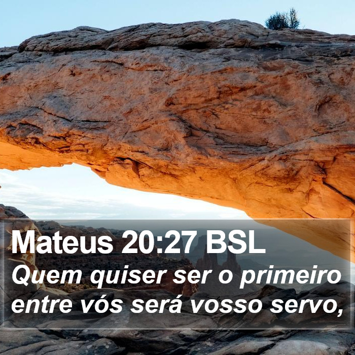 Mateus 20:27 BSL Bible Study