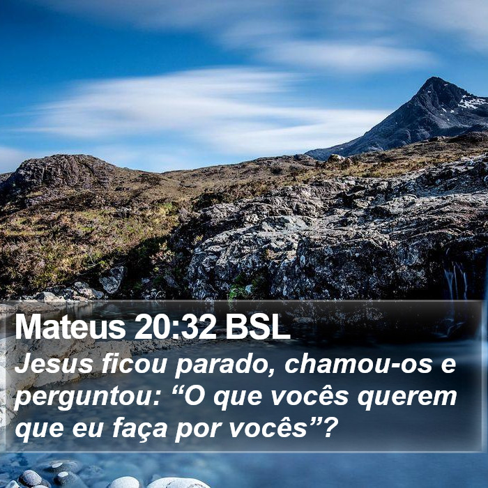 Mateus 20:32 BSL Bible Study