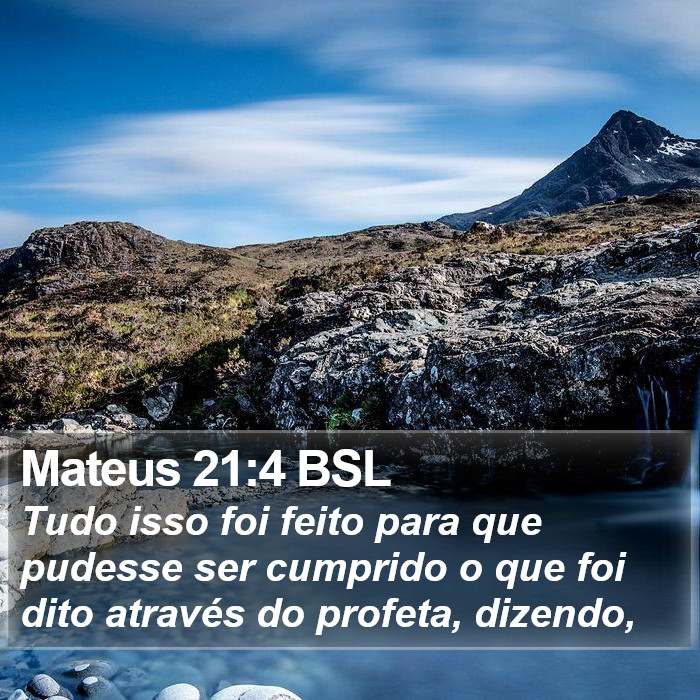 Mateus 21:4 BSL Bible Study