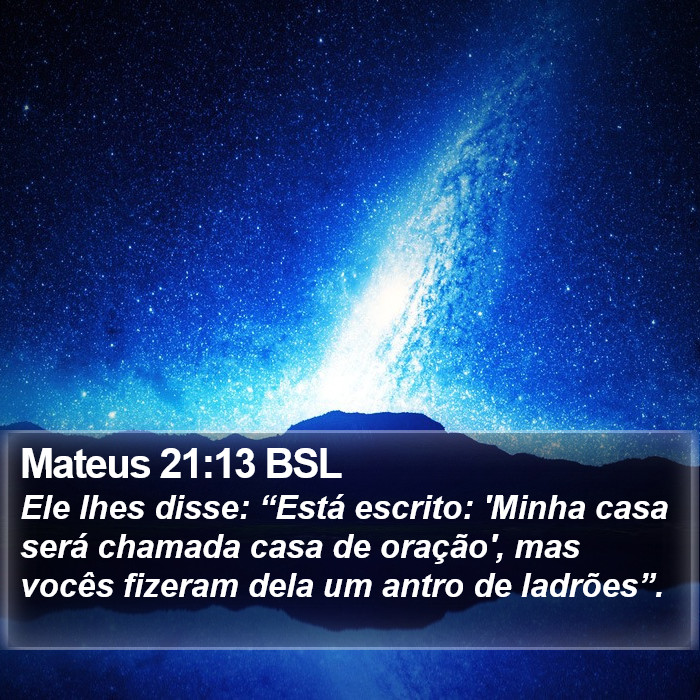 Mateus 21:13 BSL Bible Study