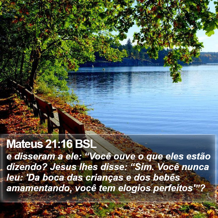 Mateus 21:16 BSL Bible Study