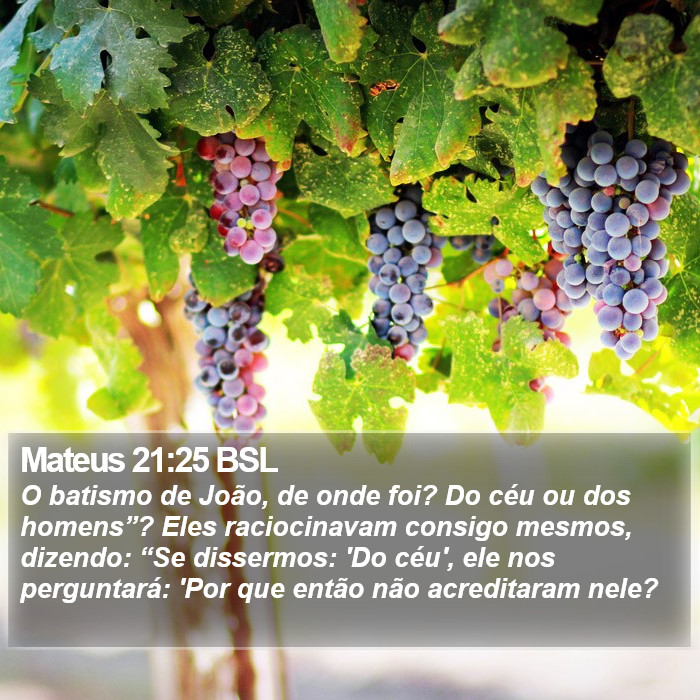 Mateus 21:25 BSL Bible Study