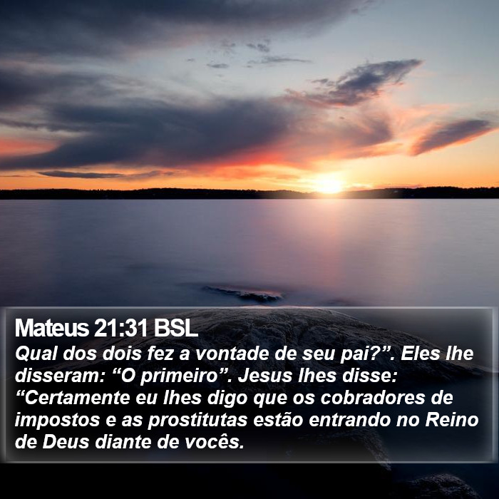 Mateus 21:31 BSL Bible Study