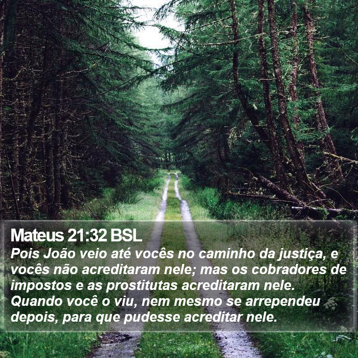 Mateus 21:32 BSL Bible Study