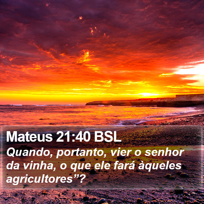 Mateus 21:40 BSL Bible Study
