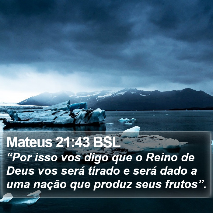 Mateus 21:43 BSL Bible Study
