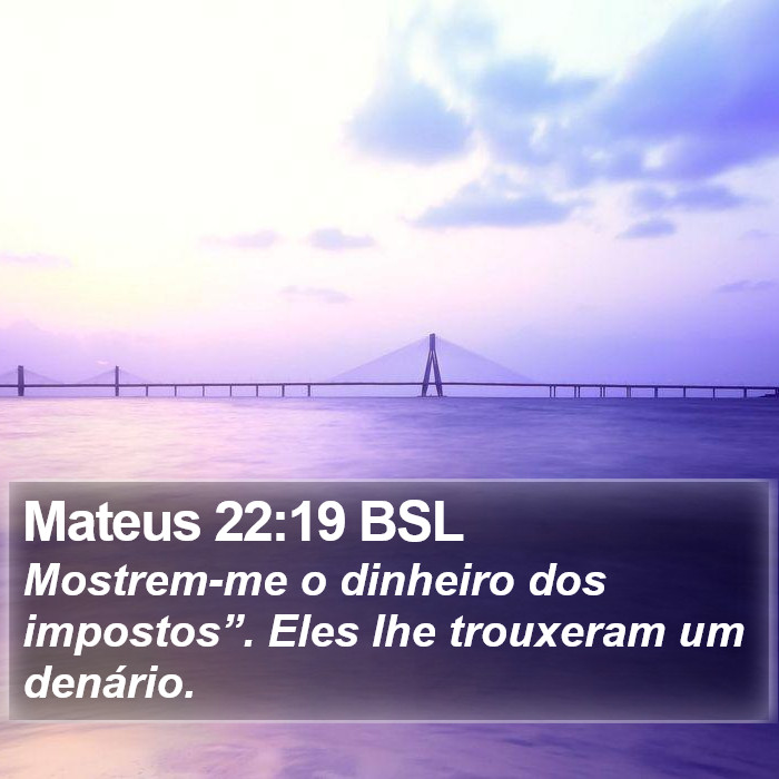 Mateus 22:19 BSL Bible Study