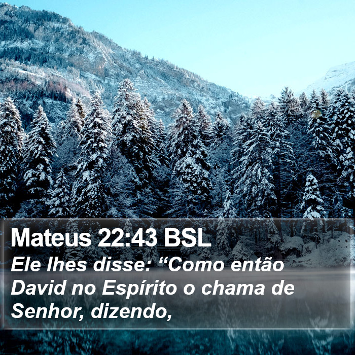 Mateus 22:43 BSL Bible Study