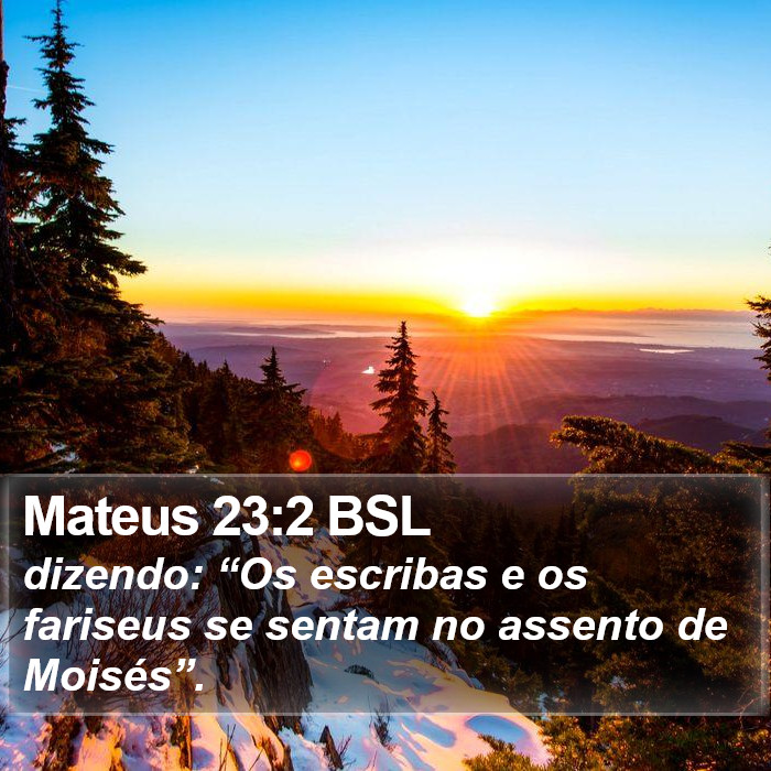 Mateus 23:2 BSL Bible Study