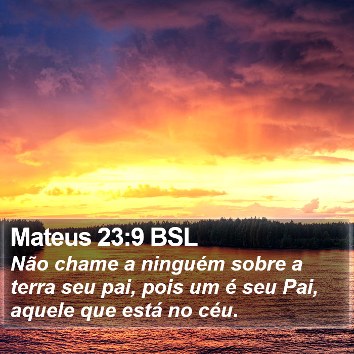 Mateus 23:9 BSL Bible Study