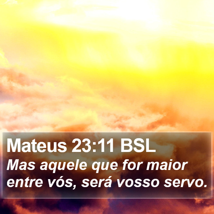 Mateus 23:11 BSL Bible Study