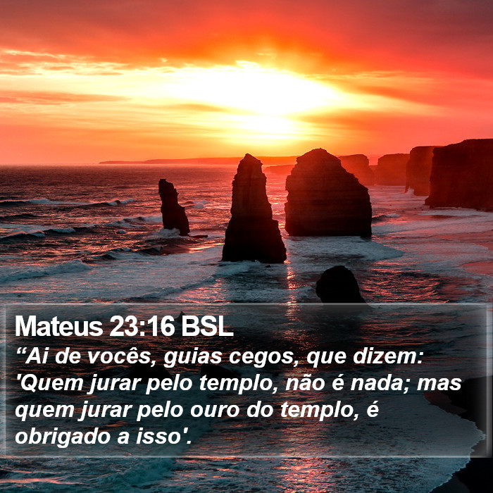 Mateus 23:16 BSL Bible Study