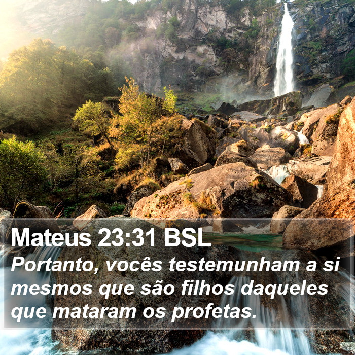 Mateus 23:31 BSL Bible Study