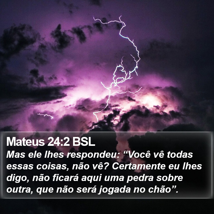 Mateus 24:2 BSL Bible Study