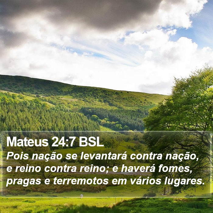 Mateus 24:7 BSL Bible Study