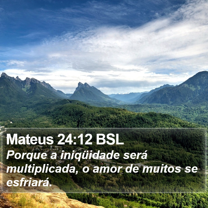 Mateus 24:12 BSL Bible Study