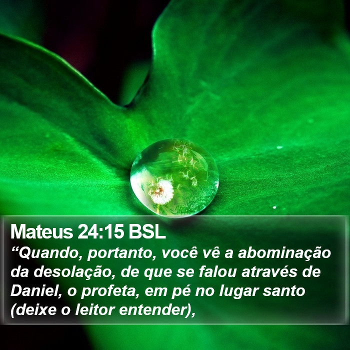 Mateus 24:15 BSL Bible Study