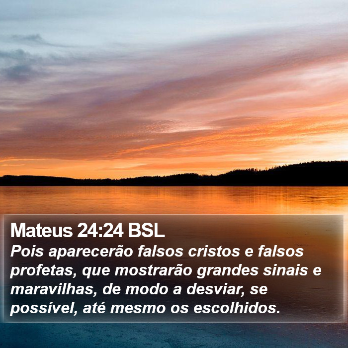 Mateus 24:24 BSL Bible Study