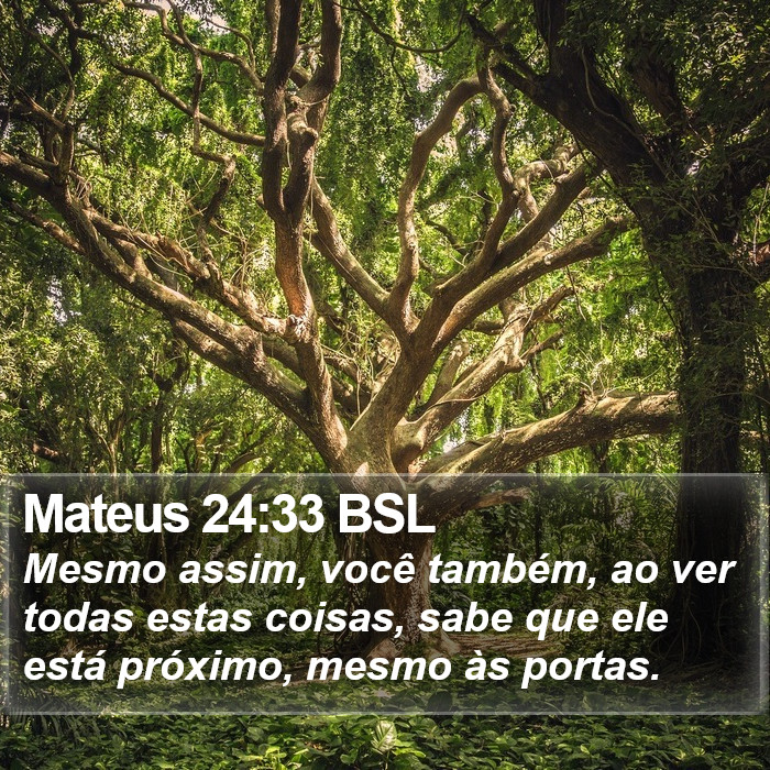 Mateus 24:33 BSL Bible Study