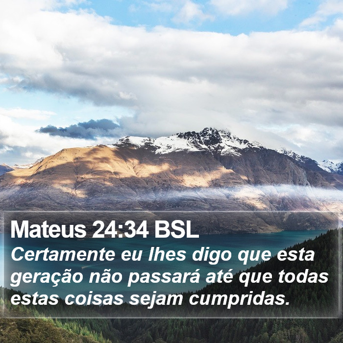 Mateus 24:34 BSL Bible Study