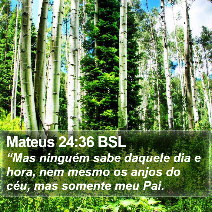 Mateus 24:36 BSL Bible Study