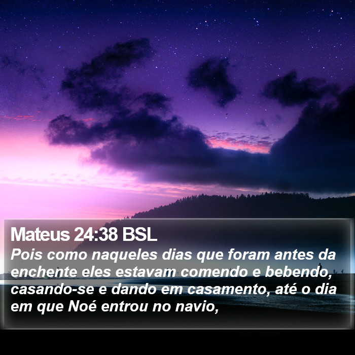 Mateus 24:38 BSL Bible Study