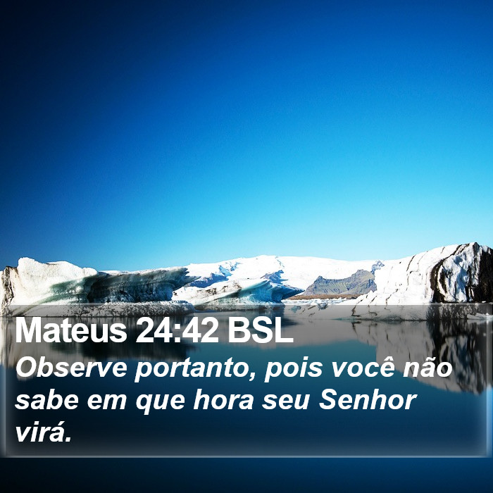 Mateus 24:42 BSL Bible Study