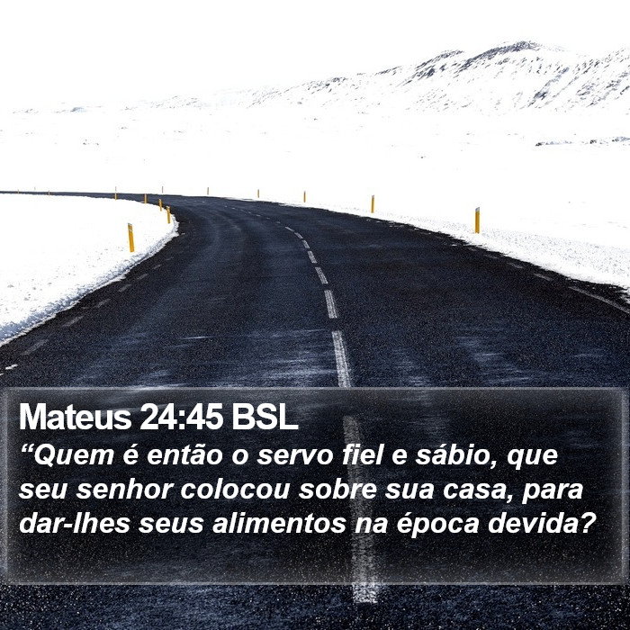 Mateus 24:45 BSL Bible Study