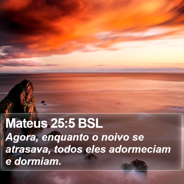 Mateus 25:5 BSL Bible Study