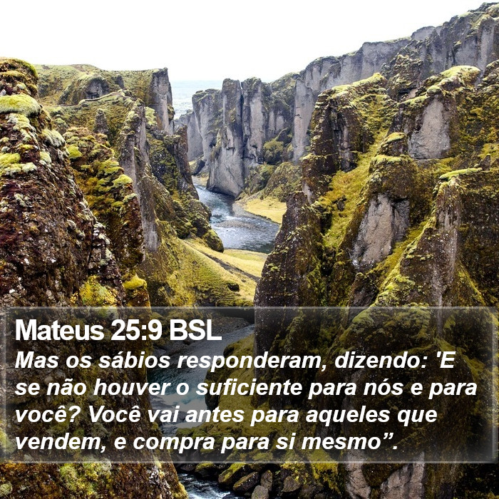 Mateus 25:9 BSL Bible Study