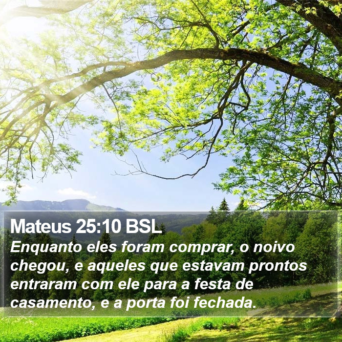 Mateus 25:10 BSL Bible Study