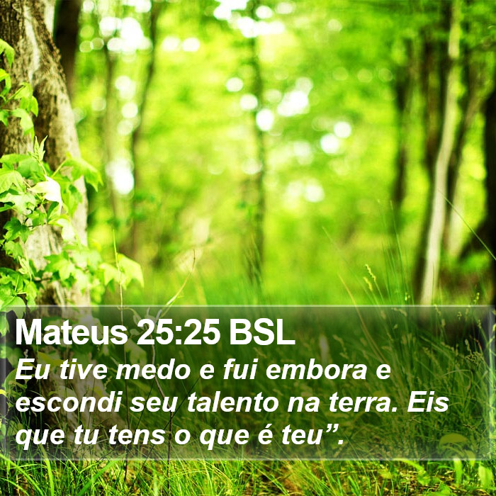 Mateus 25:25 BSL Bible Study