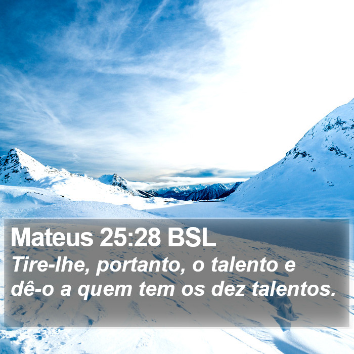 Mateus 25:28 BSL Bible Study