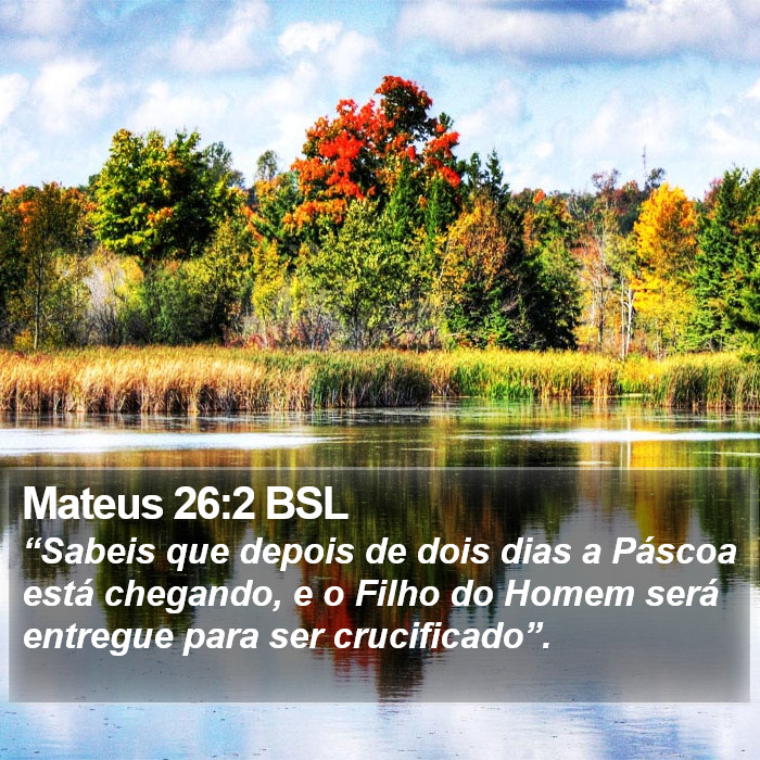 Mateus 26:2 BSL Bible Study