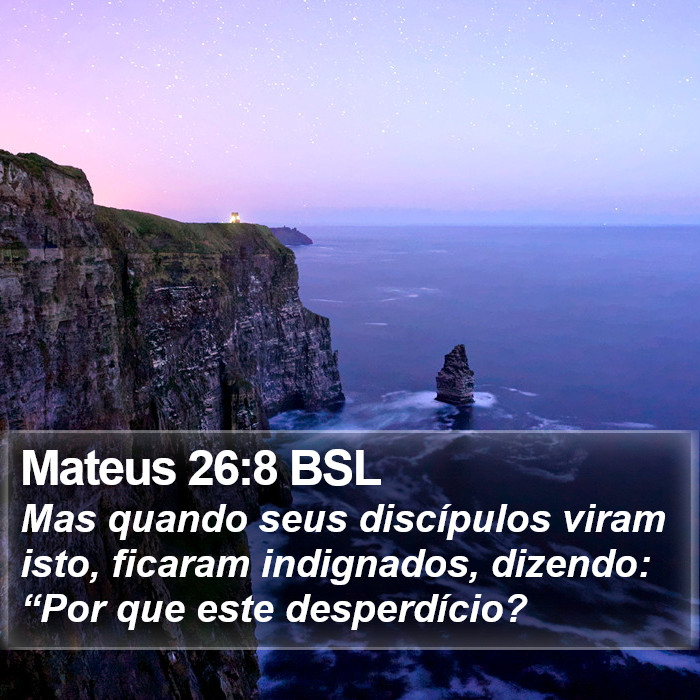 Mateus 26:8 BSL Bible Study