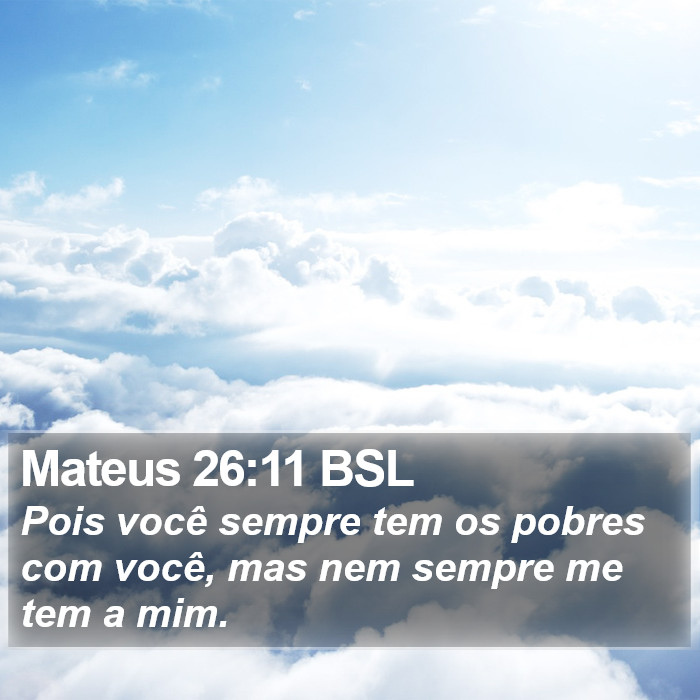 Mateus 26:11 BSL Bible Study
