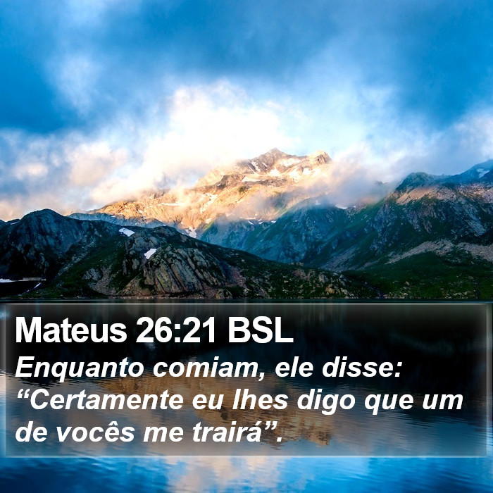 Mateus 26:21 BSL Bible Study