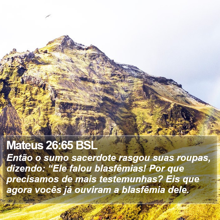 Mateus 26:65 BSL Bible Study