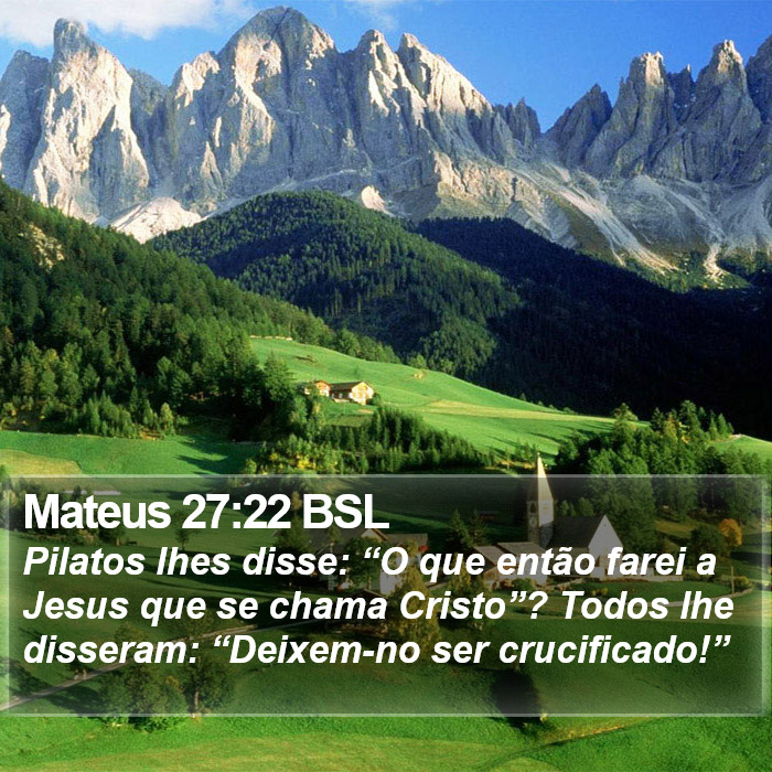 Mateus 27:22 BSL Bible Study