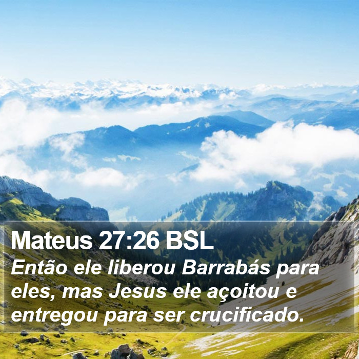 Mateus 27:26 BSL Bible Study