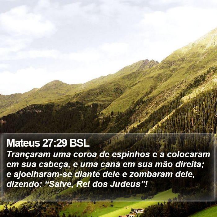 Mateus 27:29 BSL Bible Study