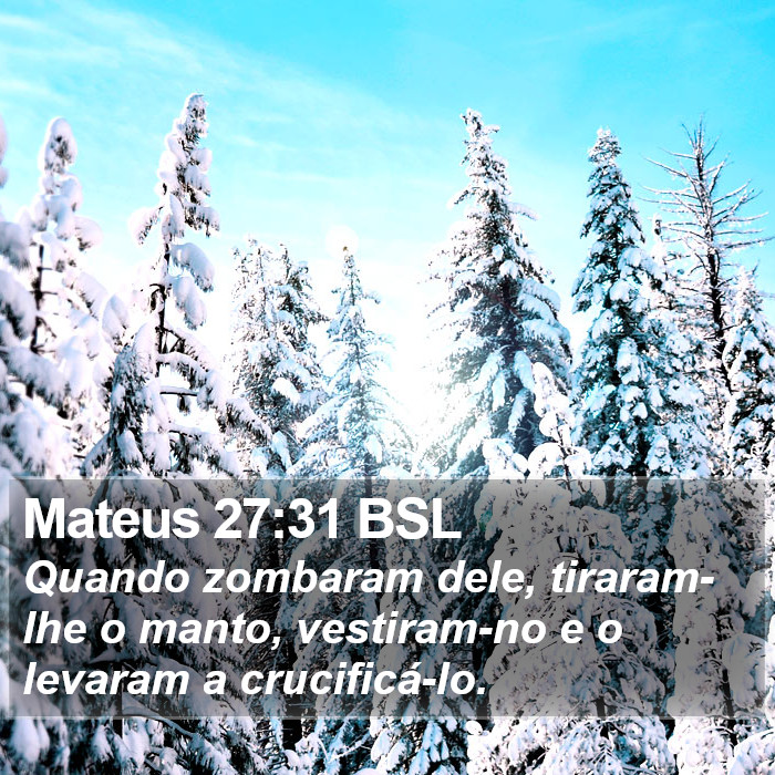 Mateus 27:31 BSL Bible Study