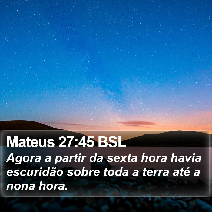 Mateus 27:45 BSL Bible Study