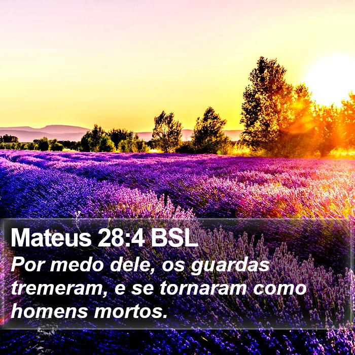 Mateus 28:4 BSL Bible Study