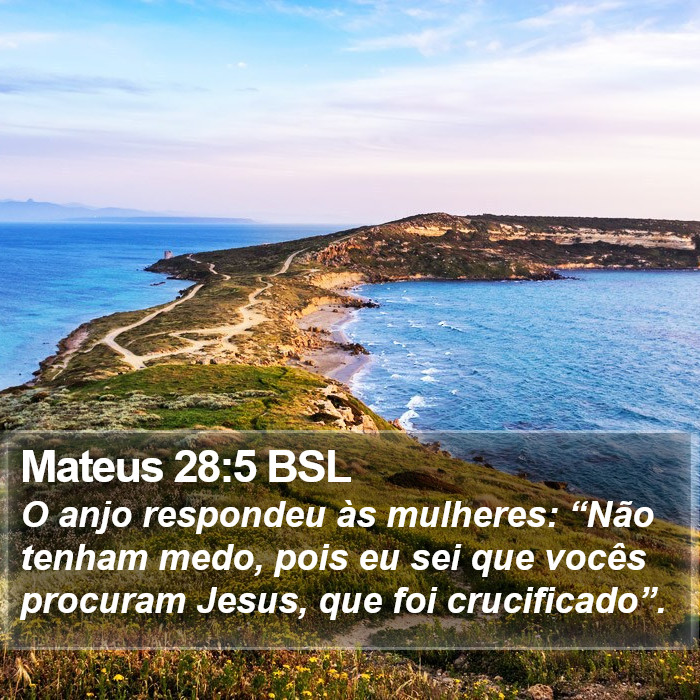 Mateus 28:5 BSL Bible Study