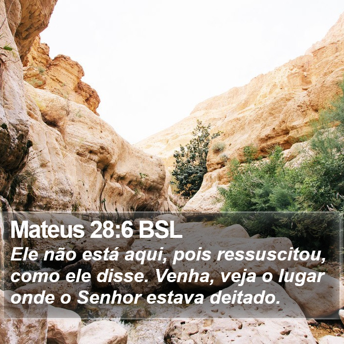 Mateus 28:6 BSL Bible Study