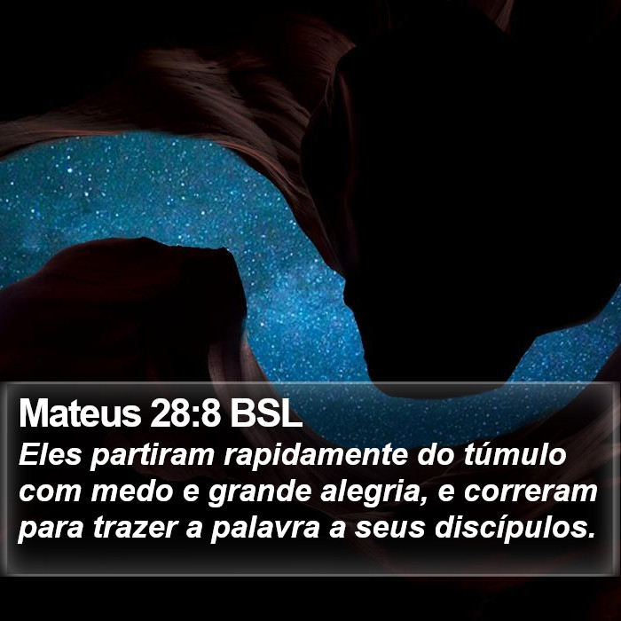 Mateus 28:8 BSL Bible Study