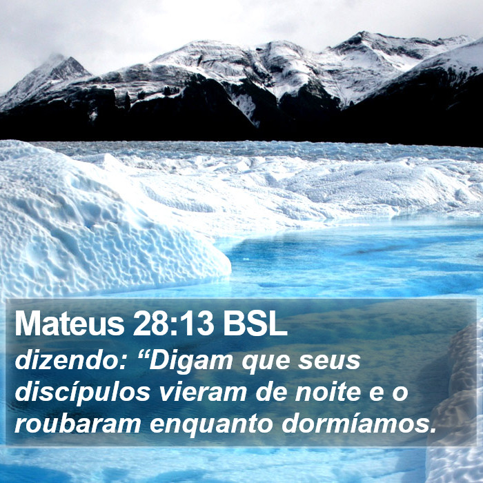 Mateus 28:13 BSL Bible Study